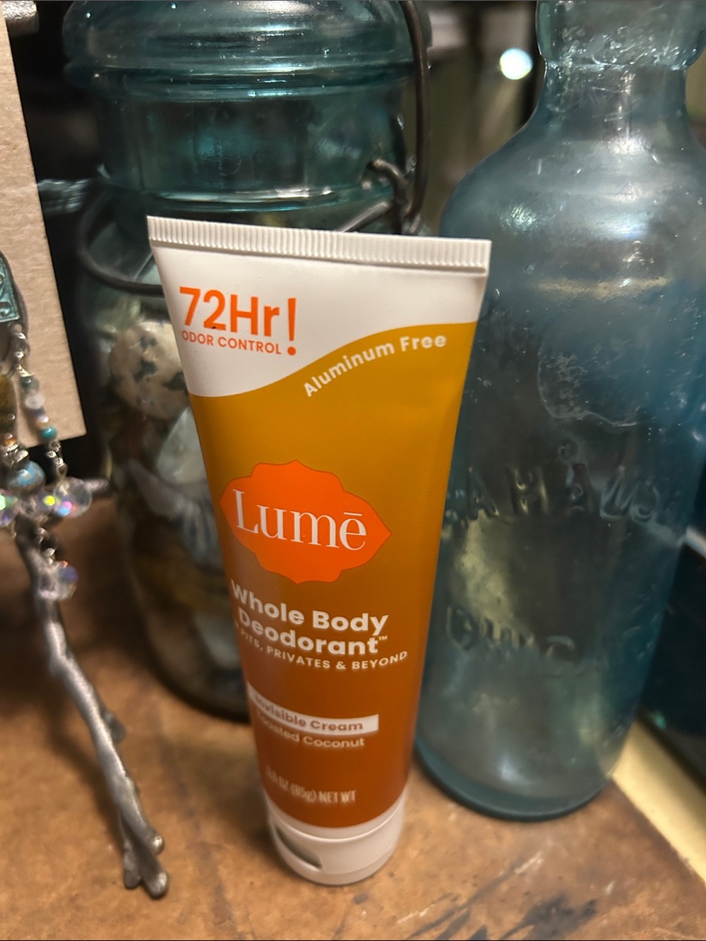 NWT: Full-Sized Lume While Body Deodorant Cream in Toasted Coconut